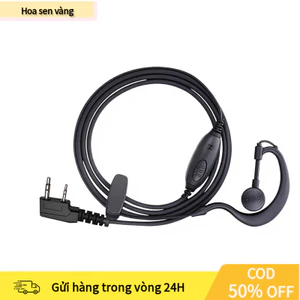 Tai Nghe Bộ Đàm Dây Xoắn Linh Hoạt - Chân TK, Xoay 360°, Âm Thanh Rõ, Chống Ồn, Tiết Kiệm
