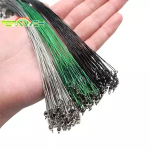 20 Chiếc Dây Câu Thép Chống Cắn Đầu Dây Thép Có Phụ Kiện Câu Cá Xoay Lõi Chì Dây Câu 15 / 20 / 30CM [MỚI]