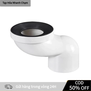 Ống Nối Chỉnh Lệch Tâm Bồn Cầu 10cm - Phi 110mm, Chất Liệu PVC Cao Cấp, Dùng Cho Mọi Loại Bồn Cầu