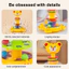 < Pluscloth > Đồ chơi báo chí hình con hươu cao cổ hoạt hình cho trẻ em – Bóng nhảy xoay Đồ chơi giáo dục tương tác cho trẻ mới biết đi Bé trai Bé gái – Quà tặng chơi học tập vui nhộn Phim hoạt hình Tiger T
