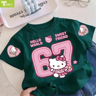 COD✅ (Hồ Chí Minh)Kids T Mall Áo phông tay ngắn In hình hoạt hình Áo Kiểu rộng và ấn tượng Trẻ em thời trang #VN659