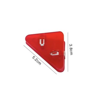 [HÀNG MỚI SIÊU HOT] Set 10 Cái Kẹp nhựa màu tam giác - Giữ giấy tờ, tài liệu nhiều màu sắc - SUNND