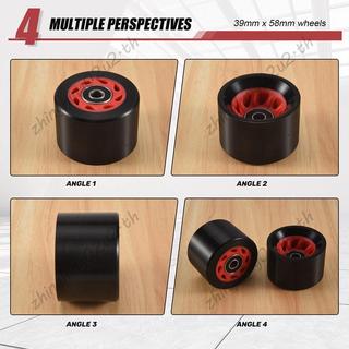 8Pack 95A 58mmx39mm, Bánh xe trượt patin trong nhà, Bánh xe chống mài mòn PU Phụ kiện trượt patin hai tầng