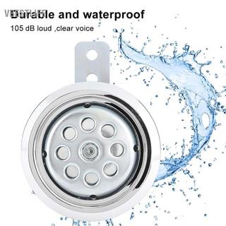 VBESTLIFE Còi xe máy Acouto Universal 105dB 12V 85mm Bạc Chrome Metal