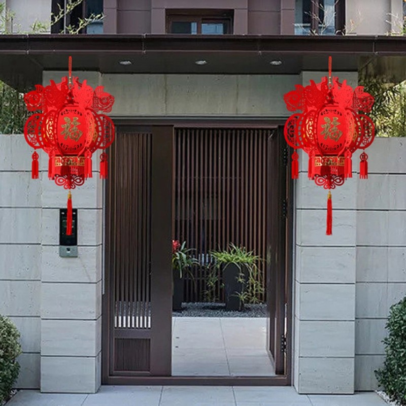 Trung Quốc Năm Mới Trang Trí Đèn Lồng Trong Nhà Không Dệt Đèn Lồng Đỏ Lễ Hội Mùa Xuân Trang Trí Nhà Quà Tặng