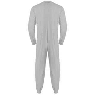 Yhong Unisex Người Cao Tuổi Chống Trượt Thích Ứng Áo liền quần Cổ Tròn Tay Dài Dây Kéo Lưng Quần Dài Một Mảnh Rompers Cho Nhu Cầu Đặc Biệt Và Khuyết Tật