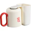 Bộ cốc nước súc miệng từ tính không đục lỗ-Thiết kế kiểu kem đơn giản Tiết kiệm không gian