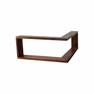 Kệ treo tường góc DWELLCO, Kệ sách góc treo tường, Tiết kiệm không gian Kệ nổi 90 độ Kệ trưng bày bằng gỗ tại nhà