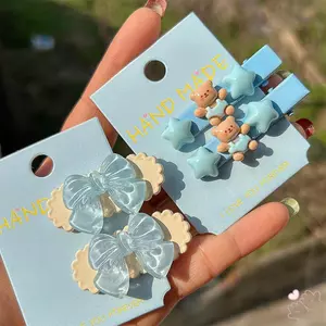 Kẹp tóc họa tiết hoạt hình ngọt ngào - Phụ kiện tạo kiểu tóc tinh tế