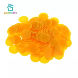 Gamchiano 100 Cái / gói Nhựa 0.9 Inch Bingo Trò Chơi Poker Chip Board Games Tokens Đồ Chơi