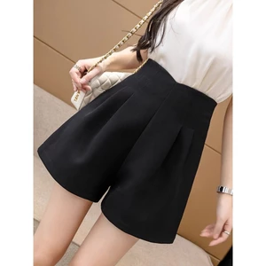 Phù Hợp Với Quần Short Nữ 2024 Thiết Kế Cảm Thấy Cao Cấp Rời Ôm Hơn Nhìn Chữ a Quần Thời Trang Quần Ống Rộng 5.12