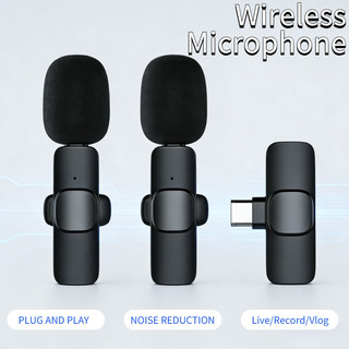 Micro Lavalier không dây Type-C k8 / 9 Mic ve áo Mini di động cho điện thoại thông minh Vlogging Phỏng vấn Ghi âm trực tiếp