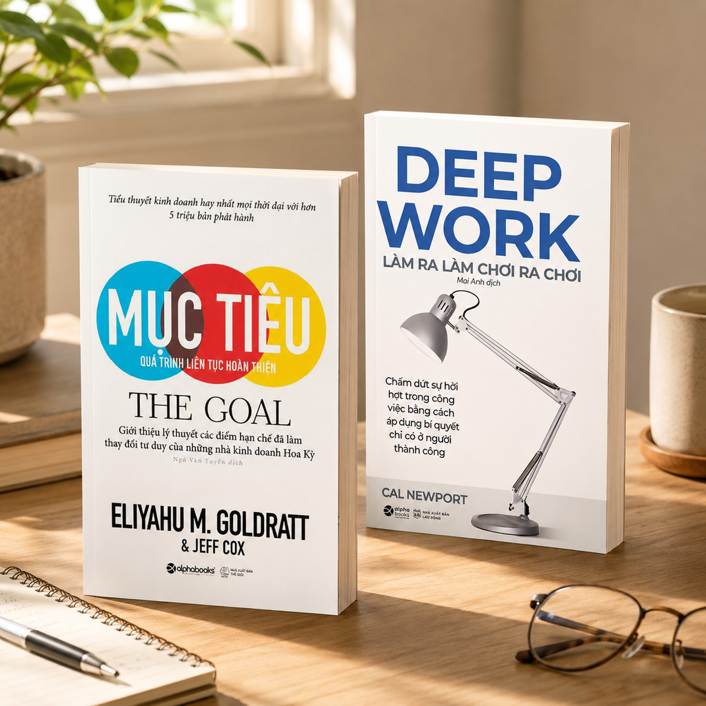 Sách - Lẻ/Combo: The Goal - Mục Tiêu  + Deep Work - Làm Ra Làm Chơi Ra Chơi (Alpha Books)