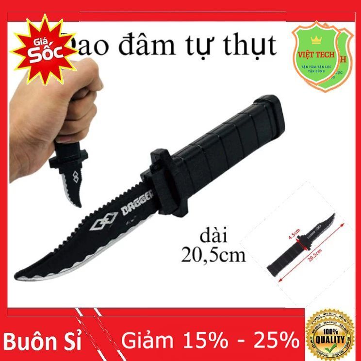 Ảo thuật dao tự thụt ( chất liệu nhựa – tuyệt đối an toàn )