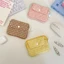Ví đựng tiền xu GUSTAVA, Túi đựng thẻ chần kẻ sọc, Polyester nhiều lớp dễ thương có dây kéo Túi lưu trữ Sử dụng hàng ngày
