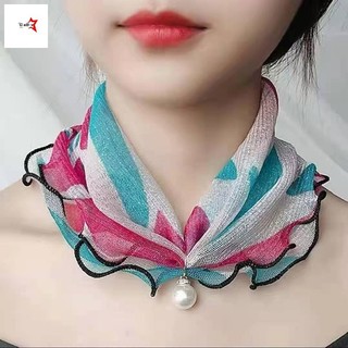 Băng đô ren voan ngọc trai đa chức năng dành cho nữ