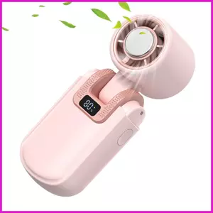 Quạt cầm tay di động Màn hình kỹ thuật số có thể sạc lại yên tĩnh Quạt di động nhỏ 5 tốc độ cho trường học ngoài trời trong nhà