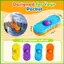 Khối giác quan Kích thước bỏ túi 4 mảnh Tiện ích kết cấu Silicone Fidget Đồ chơi Khối giác quan cho lớp học Du lịch tại nhà saixit2vn