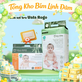 (COMBO THÙNG 3 BỊCH) 3 Bịch Tã/bỉm Uala Rogo sợi tre mềm mại, thấm hút đủ size cho bé- CHUYÊN GIA BÁN BỈM