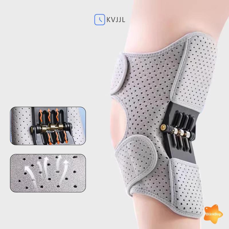 [KvJJL-t] Thiết bị hỗ trợ đầu gối lò xo phục hồi mạnh mẽ Chống trượt thoáng khí Tăng cường đầu gối có thể điều chỉnh Bộ ổn định lò xo Nẹp Hỗ trợ khớp mới
