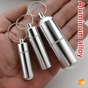 Hộp đựng thuốc đánh răng bằng nhôm chống thấm nước Hộp đựng thuốc du lịch Cắm trại Hộp đựng móc khóa Hộp đựng thuốc Chăm sóc sức khỏe mới