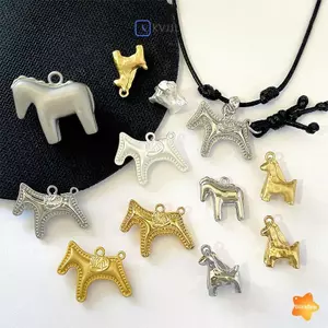 1 Chiếc Vàng Dễ Thương Màu Bạc Ngựa Quyến Rũ Mặt Dây Để Trang Sức Làm Bông Tai Nelace Vòng Tay Phụ Kiện DIY Tiếp Liệu Mới