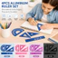 Bộ Thước Kim Loại BEABOUT, Bộ Vẽ Hợp Kim Nhôm Thước Tam Giác 4 Trong 1, Thước Thẳng Cạnh Thẳng Bộ Hình Học Sinh Trẻ Em Học Tập