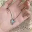 Dây chuyền xương đòn hình bướm sáng bóng tinh tế Mặt dây chuyền hình con bướm thanh lịch Nelace Thời trang đơn giản Phụ kiện trang sức Quà tặng