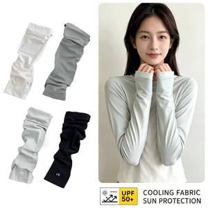 Tay áo bằng lụa băng mới UPF50 + Chống tia cực tím Tay áo chống nắng thoáng khí rộng dành cho nữ để đi xe đạp ngoài trời và lái xe