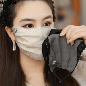 Kem Chống Nắng KANGN, thoáng khí, chống nắng, lưới chống bụi, khăn che mặt unisex có thể giặt