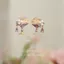 Wisteria Rượu Rhyme Tím Ngọc Trai Bông Tai Pháp Retro Nghệ Thuật Sinh Viên Bông Tai Niche Tinh Tế Độc Đáo Kẹp Tai Bông Tai 5.18