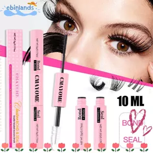 EBINLANDS Lash Bond và Seal, Keo dán mi chùm lâu trôi hai đầu, Keo dán lông mi giữ cực mạnh 2 trong 1 chống thấm nước để mặc cả ngày