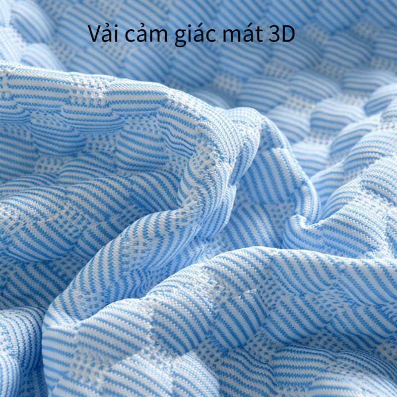 Vỏ Gối Đôi Cảm Giác Mát – Họa Tiết Chấm Bi Nổi, Vải Mềm Thoáng Khí, Kích Thước 48x180cm, Cao Cấp