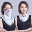 Springevenstar Khăn Cho Nữ Chống Nắng Chống Tia UV Đi Bộ Đường Dài Ne Khăn Ngoài Trời Tam Giác Khăn Veil Băng Lụa Mặt nạ Springevenstar