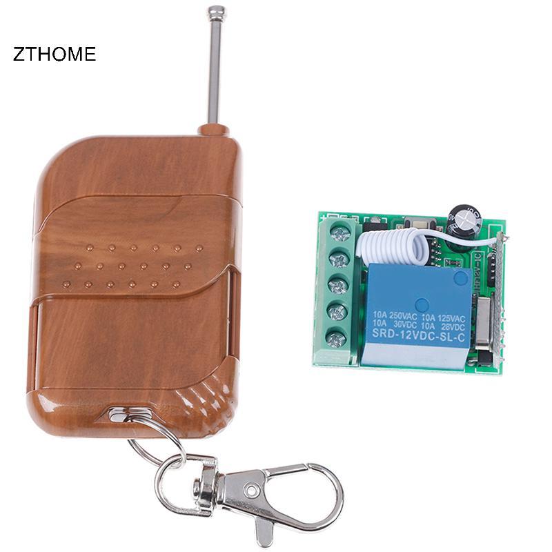 Bộ thu công tắc điều khiển từ xa rơle không dây ZTHOME DC 12v 1 kênh có bộ phát HOT