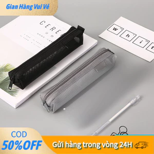 Bóp Đựng Bút Khóa Kéo Trong Suốt - Kích Thước 22x4cm Nhỏ Gọn, Lý Tưởng Làm Quà Tặng & Dùng Hằng Ngày