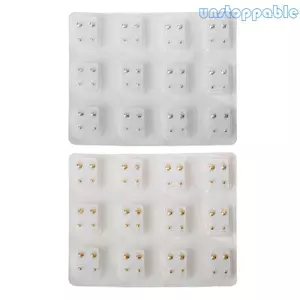 Unstop * 12 Cặp Bông Tai Khuyên Tai Dùng Một Lần Bộ Trang Sức Khuyên Tai Không Gây Dị Ứng