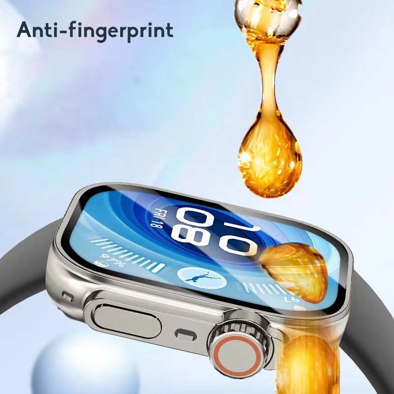 Kính cường lực + Vỏ PC cho đồng hồ Huawei Fit 5 Pro 5Pro Vỏ bảo vệ toàn diện cho đồng hồ Huawei Fit 5 5Pro Fit5 Fit5Pro Vỏ bảo vệ màn hình PC cứng