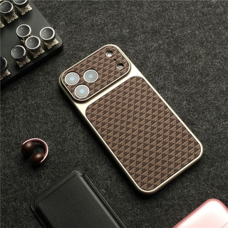 Cửa sổ lớn hình kim cương biến thành vỏ điện thoại doanh nhân từ tính 17 inch cho iphone 17 16 15 14 13 Pro Max Cover