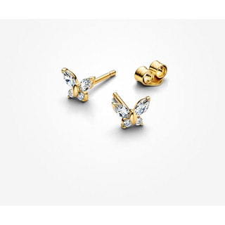 [2026 mới] Bông tai hình bướm mạ vàng 14K