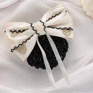 Hairnet thanh lịch với phụ kiện tóc nơ cho công việc khách sạn dành cho nữ