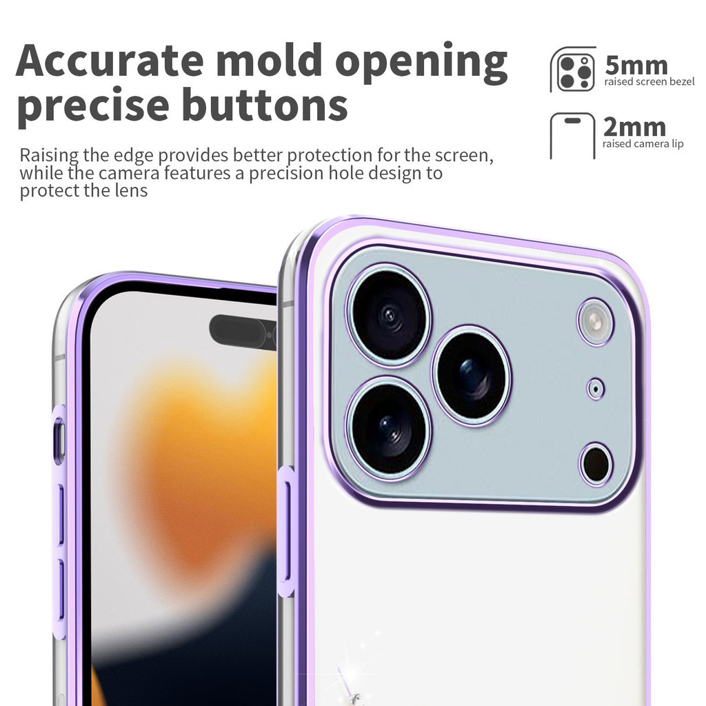 Ốp Điện Thoại Hoa TPU Mềm Cho IPhone 17 16 15 14 13 12 11 Pro Promax 17 Air Plus 6 7 8 PLUS Bốn Góc Chống Sốc Không Màu Vàng Vỏ Sạc Không Dây