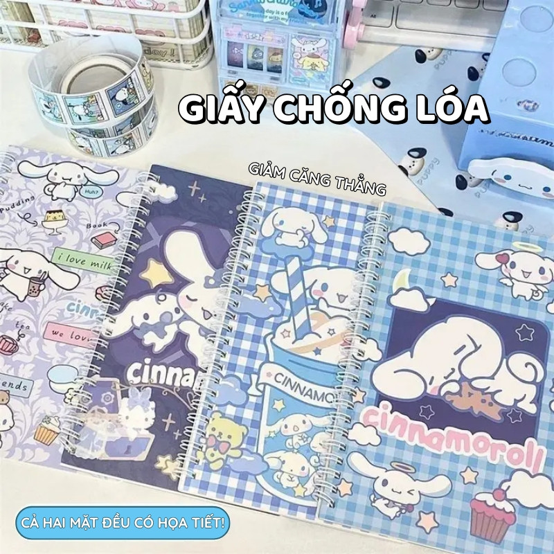 Sổ Tay A5 Lò Xo Hoạt Hình 60 Trang vở kẻ ngang– Vở Ghi Chép Mẫu Cute Đáng Yêu Phù Hợp Học Sinh Sinh Viên