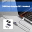 Bộ chuyển đổi USB4 0 kim loại MOON có khả năng chuyển 80Gbps 240W Sạc Hỗ trợ Video 8K