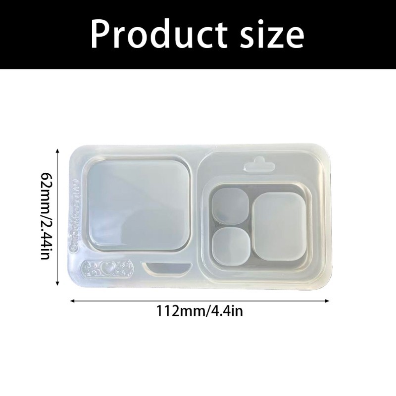 Khuôn Silicon Wellb 3 Khoang Hộp Để Tạo Xà Phòng Nhựa Dính