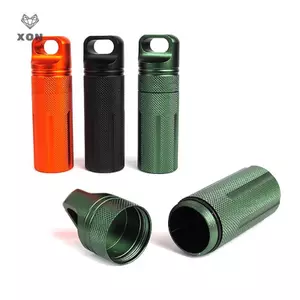 Chai đựng thuốc kín khí bằng hợp kim nhôm Hộp đựng thuốc chống thấm nước ngoài trời di động [Mina]