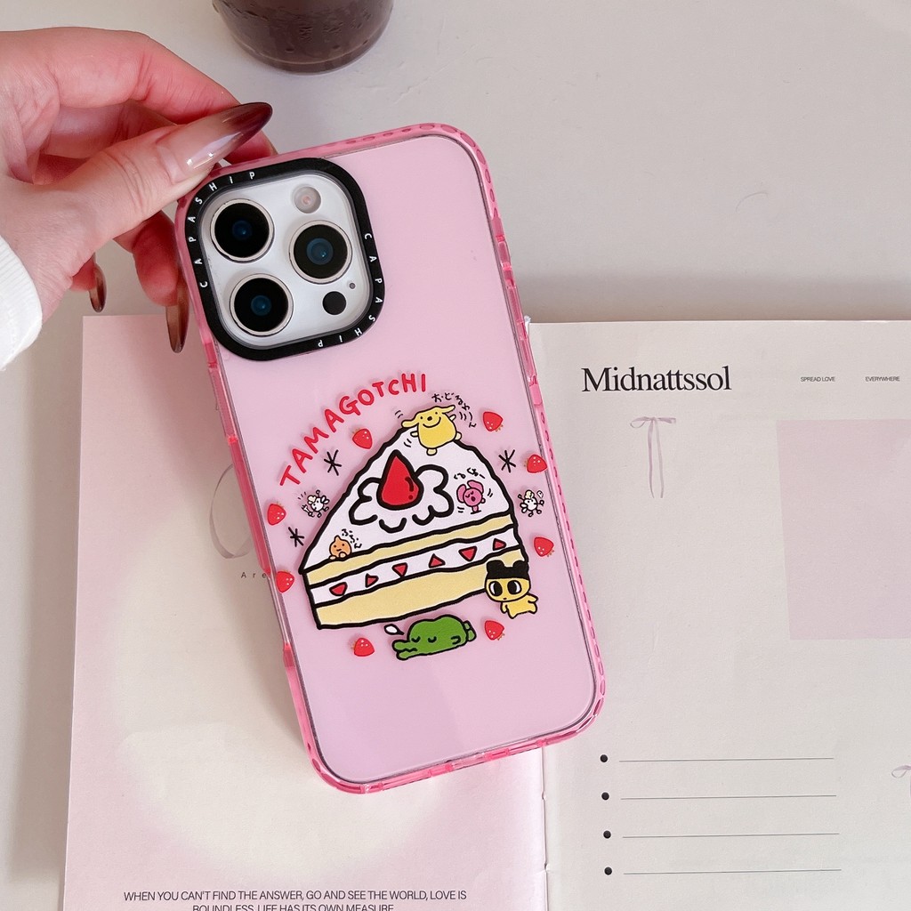 CAPASHIP Đồ chơi POP hợp thời trang TAMAGOTCHI Nhật Bản Retro Digital Pixel Vỏ mềm Tương thích cho iPhone 17 Pro Max Air Plus 16 / 15 / 14 / 13 / 12 / 11