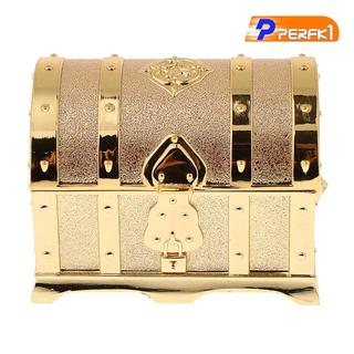 1x Vintage Hoa Điêu Khắc Nữ Trang Sức Ngực Hộp Tổ Chức Vàng