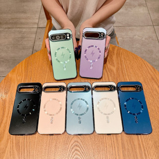 Ốp Điện Thoại Cứng Mờ Thời Trang Có Từ Tính Cho Google Pixel 10 9 8 7 A PRO PROXL Có Khung Mạ Điện