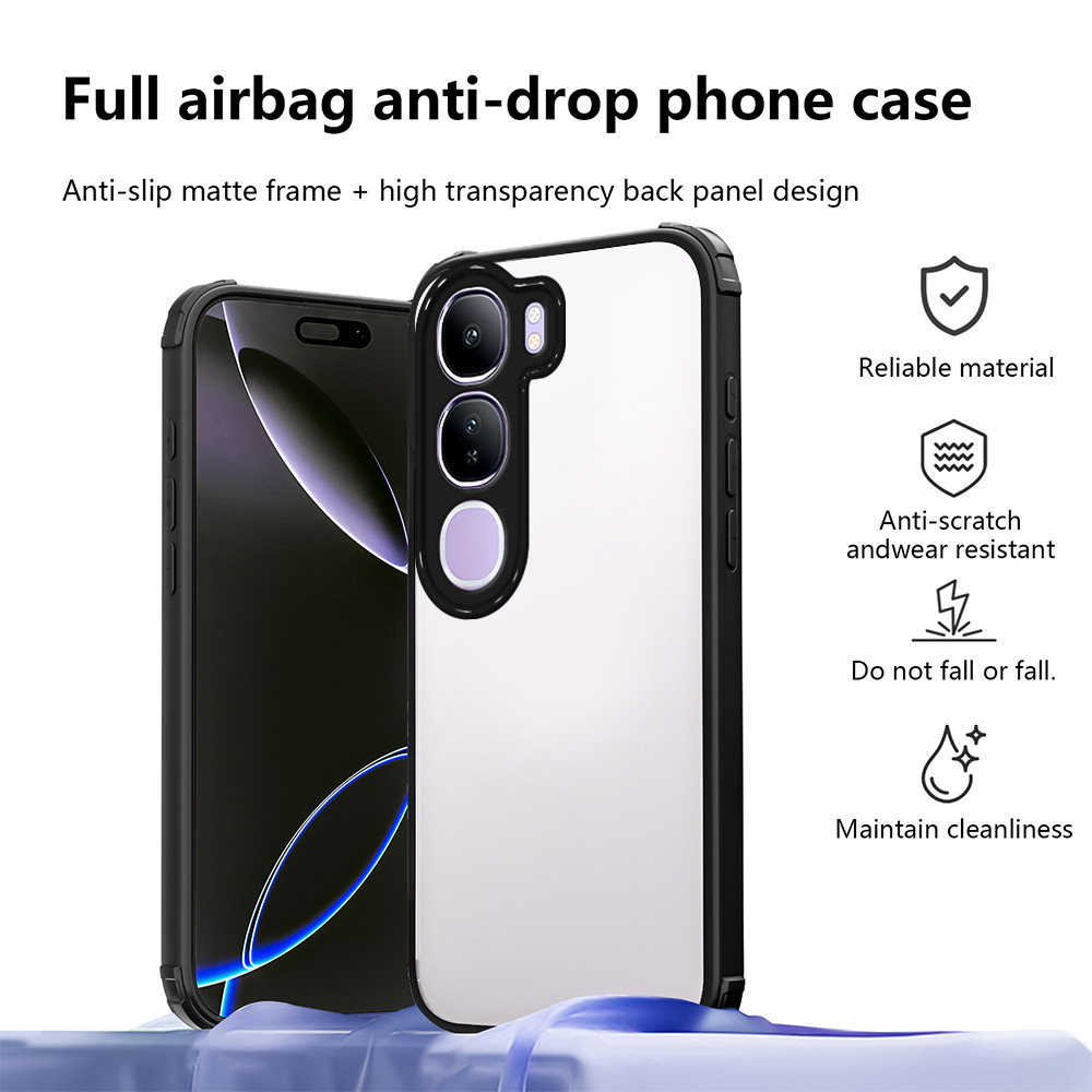 Ốp lưng Vivo Y21D Vỏ bảo vệ bốn góc Vỏ trong suốt cho ốp điện thoại Vivo Y21D